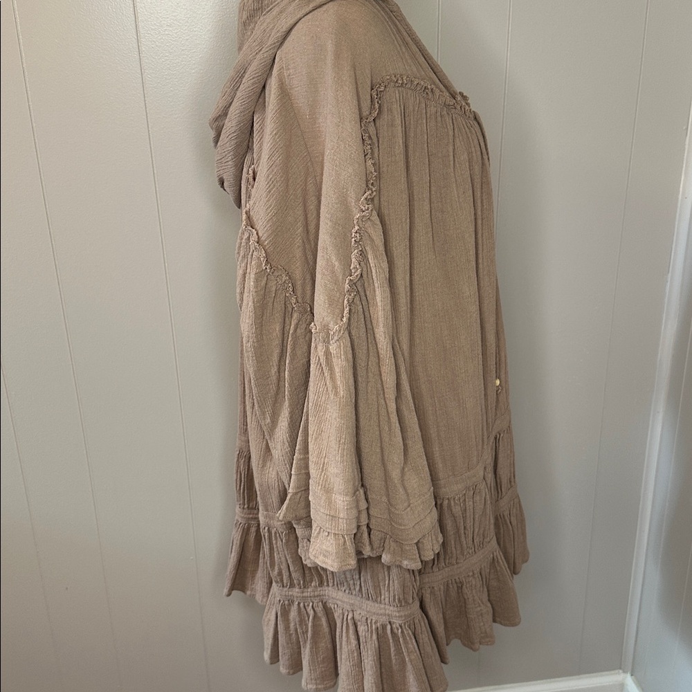 EUC Free People Soak Up the Sun Hooded Tunic Top - Picture 7 of 15